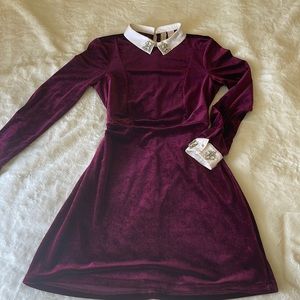 velvet winter jeweled dress